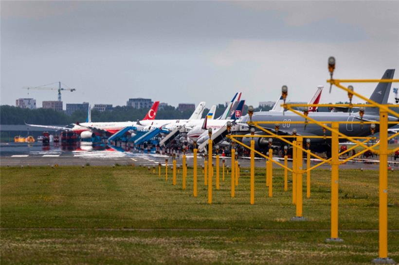 Regierungsflieger auf dem Flughafen Schiphol 
