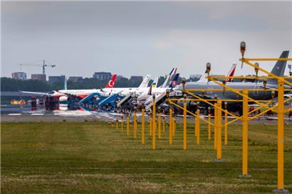 Regierungsflieger auf dem Flughafen Schiphol 
