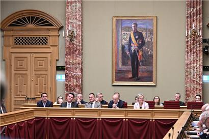 Regierungsmannschaft: das Kabinett Frieden in der Chamber 
