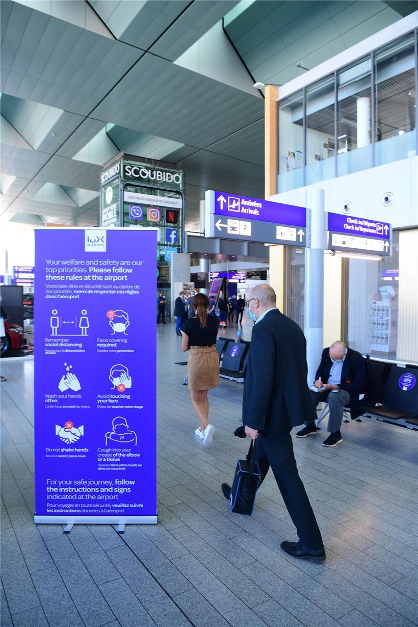 Reisende aus allen Ländern, die auf dem Findel eintreffen, können sich schon auf dem Flughafen auf Covid-19 testen lassen.
