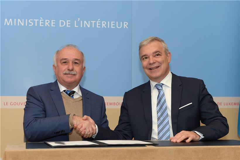 René Daubenfeld (links) mit Dan Kersch (rechts)
