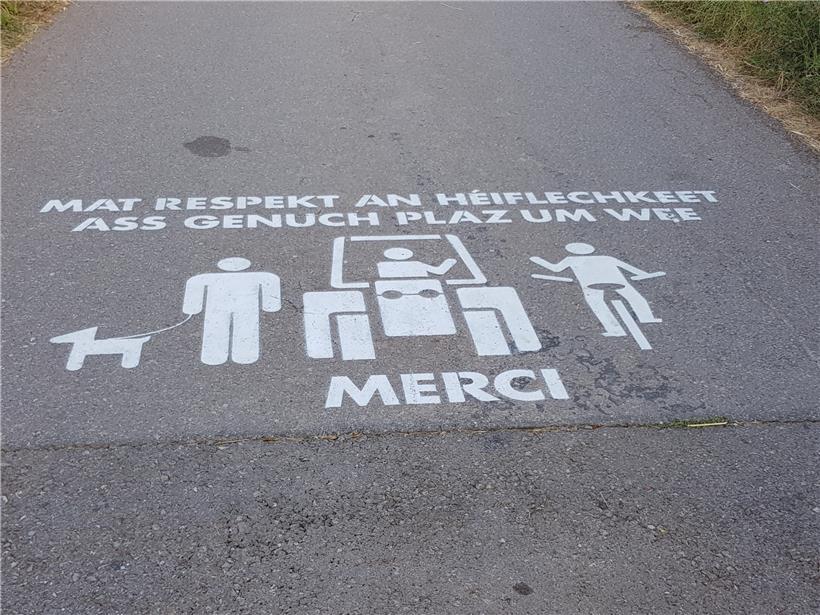 Respekt: Es kann nicht schaden, diesen Hinweis immer wieder zu wiederholen. Wie hier in der Gegend um Schüttringen. 
