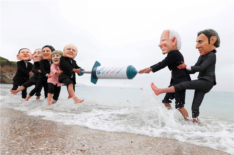 Ringen um den Corona-Impfstoff: Die G7-Staaten sind sich über die Freigabe der Impfstoff-Patente uneins
