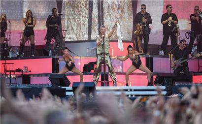 Robbie Williams beim Luxexpo Open-Air 2023
