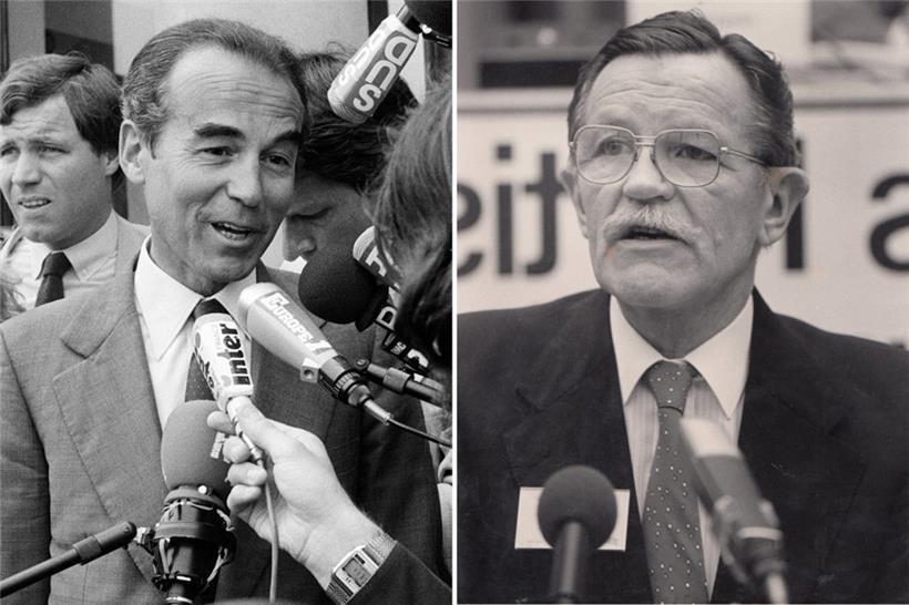 Robert Badinter (l.) und Robert Krieps
