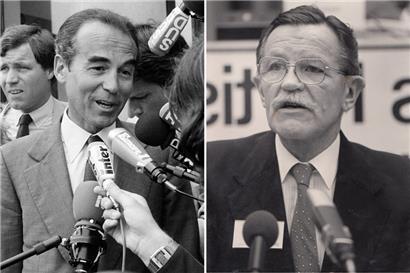 Robert Badinter (l.) und Robert Krieps

