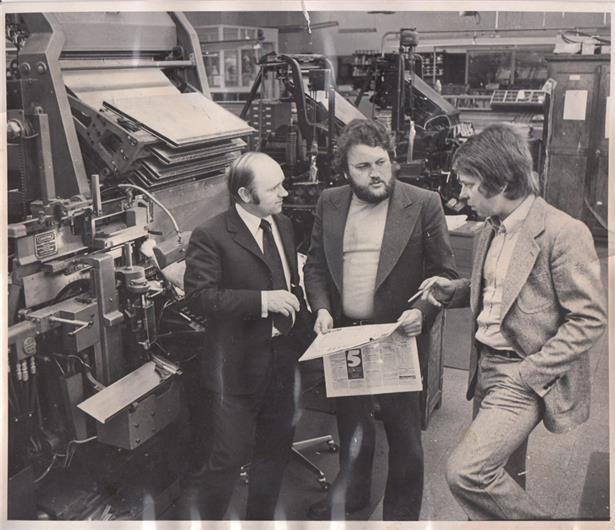 Robert Goebbels (M.) und Alvin Sold (r.)
