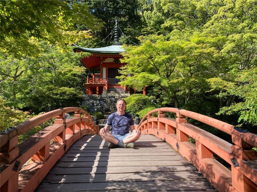 Robert Weis lors d’un voyage au Japon
