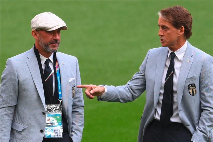 Roberto Mancini (r.) und Gianluca Vialli (l.) gelten als ein unzertrennliches Duo
