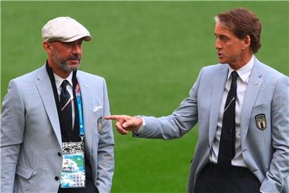 Roberto Mancini (r.) und Gianluca Vialli (l.) gelten als ein unzertrennliches Duo

