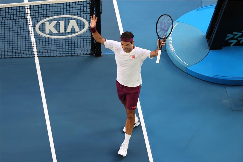 Roger Federer gewinnt in fünf Sätzen gegen den US-Amerikaner Tennys Sandgren 
