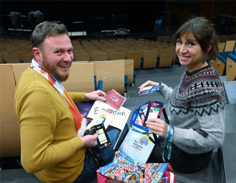 Roger Saurfeld ist langjähriger ESC-Fan und steht mit Sonia Gomes (rechts) zusammen an der Spitze des Luxemburger Fanclubs. An diesem Dienstag wird er in Malmö „seinen“ ESC kommentieren. 
