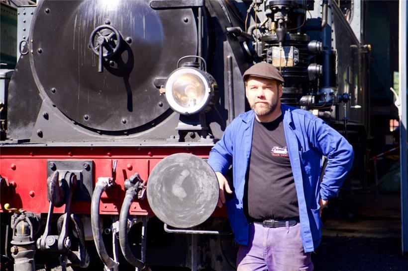 Romain Baumann, Präsident des Train 1900, hat die aufwendige Organisation im Bli...