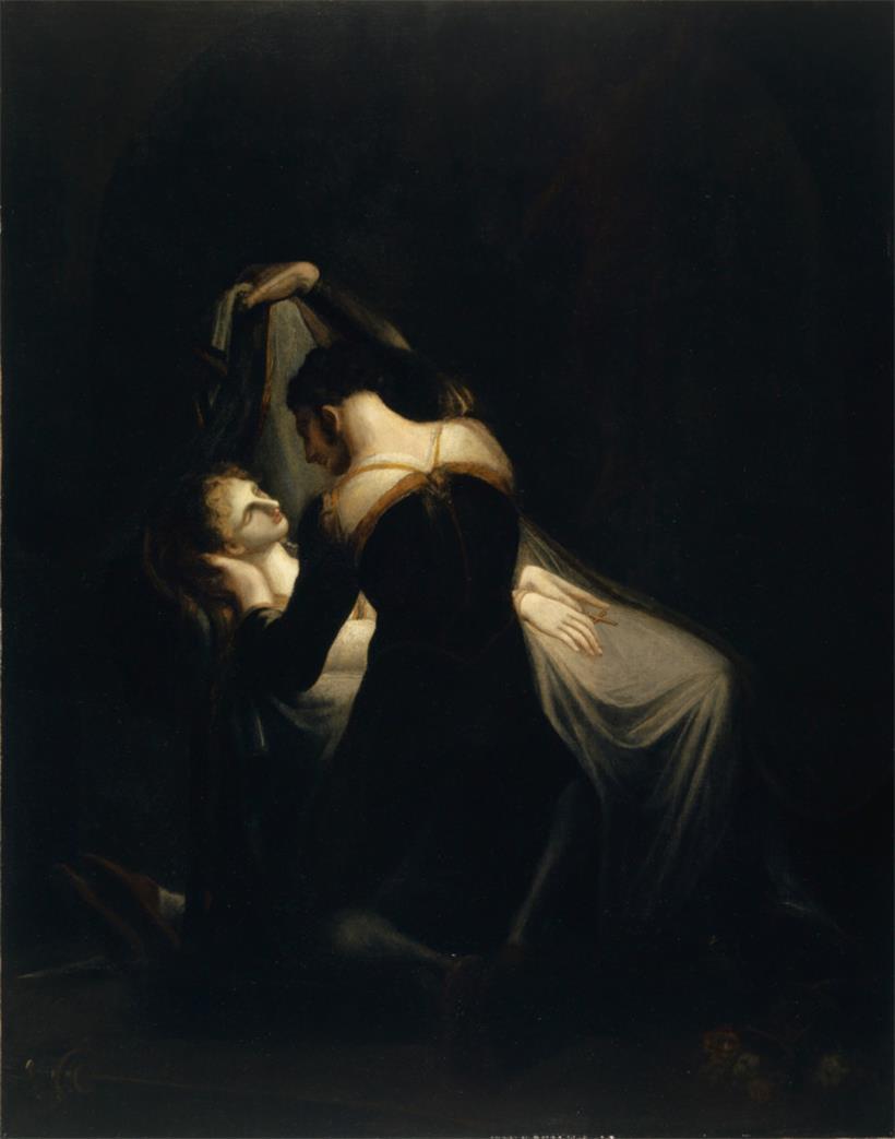Roméo et Juliette, huile sur toile, 143 x 112 cm (1809)
