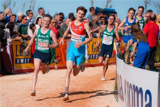 Ruben Querinjean lief bei der Crosslauf-EM in Portugal auf Platz Sieben
