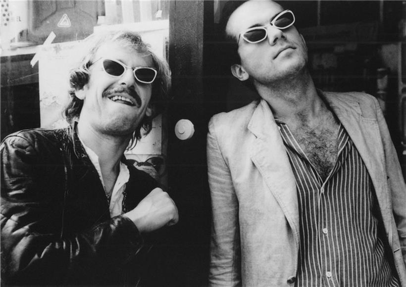 Rüdiger Vogler und Hanns Zischler in der Filmszene aus „Im Lauf der Zeit“ von Wim Wenders