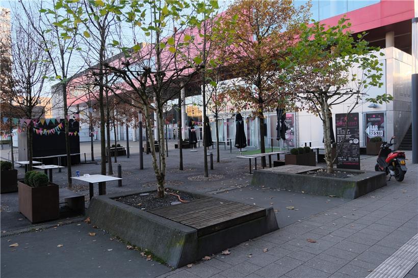 Ruhe vor der Rockhal in Esch-Belval

