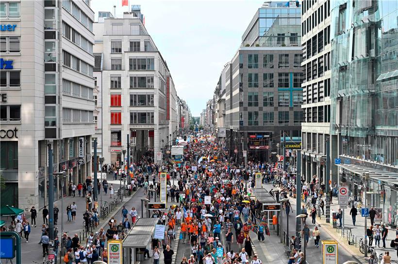 Rund 22.000 Menschen hatten sich für die Demonstration angemeldet