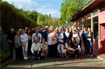 Rund 40 Familienangehörige hatten sich am Wochenende auf dem Echternacher Campingplatz versammelt
