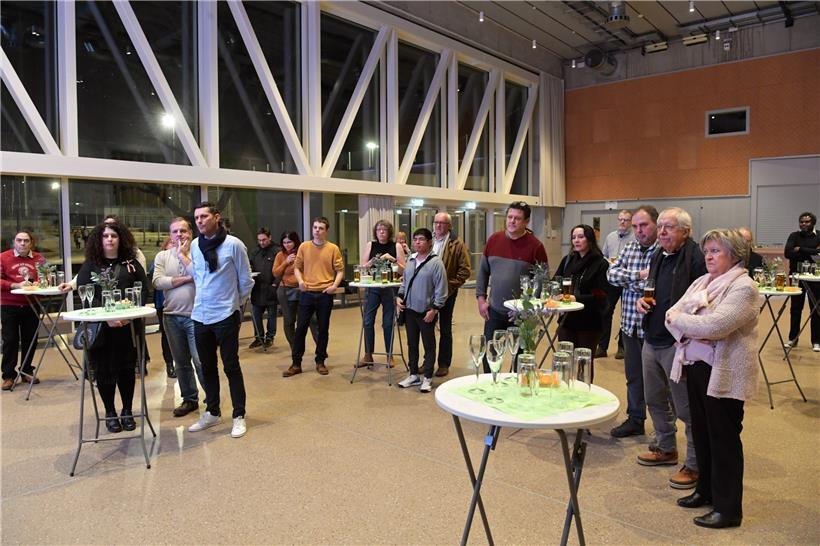 Rund 40 Mitglieder der Differdinger Grünen waren zum Neujahrsempfang in die Hall O gekommen
