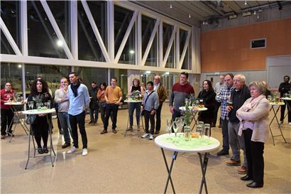 Rund 40 Mitglieder der Differdinger Grünen waren zum Neujahrsempfang in die Hall O gekommen

