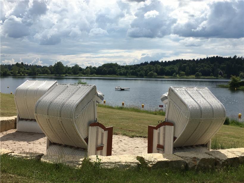 Rund 70 Kilometer ist der Losheimer See von Esch/Alzette entfernt, von Schengen aus 40 Kilometer
