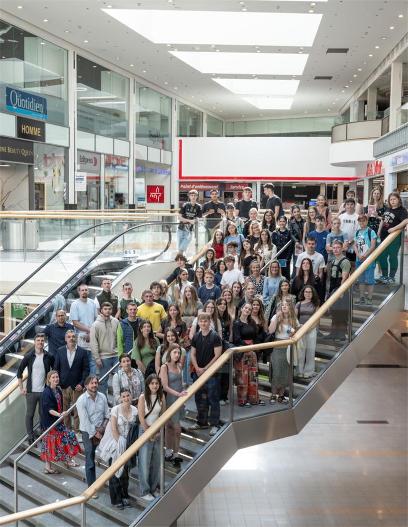 Rund 80 Schülerinnen und Schüler waren am Freitag zu  Besuch in der Tageblatt-Redaktion
