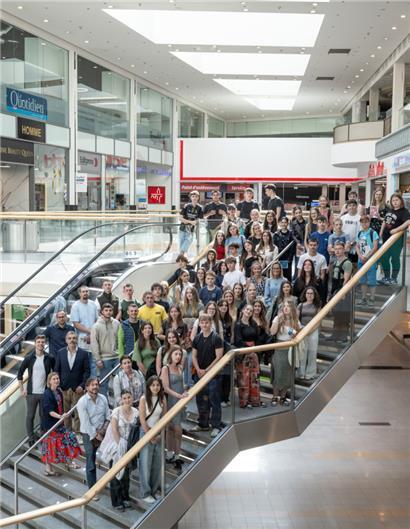 Rund 80 Schülerinnen und Schüler waren am Freitag zu  Besuch in der Tageblatt-Redaktion
