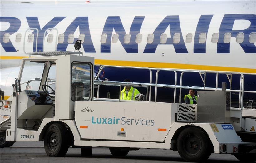 Ryanair-Flieger 2017 am Findel
