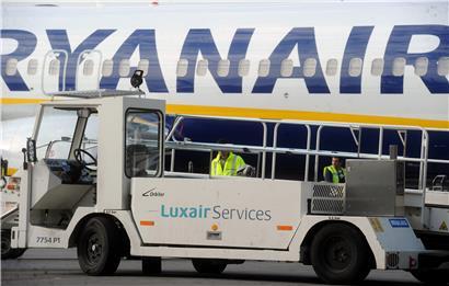 Ryanair-Flieger 2017 am Findel
