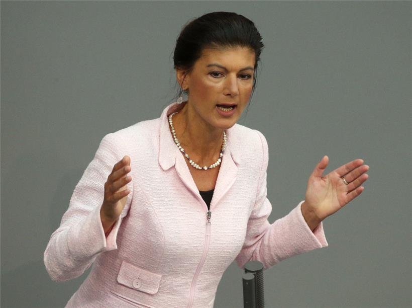 Sahra Wagenknecht brachte mit ihrer Rede zur Haushaltsdebatte vorige Woche Teile ihrer Partei gegen sich auf
