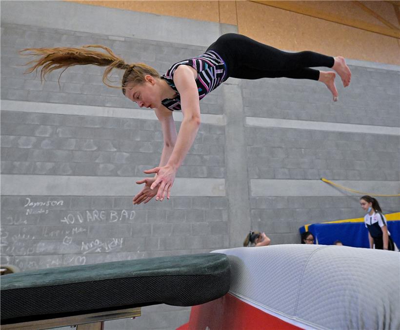 Salto, Flickflack, Drehungen: Im TeamGym geht es hoch hinaus
