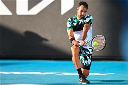 Salvatore Carusos Auftritt war kurz: In der ersten Runde unterlag er dem Serben Miomir Kecmanovic
