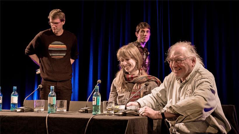 Samuel Hamen, Maxime Weber, Claire Schmartz et Nico Helminger à la lecture au Nato
