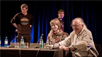 Samuel Hamen, Maxime Weber, Claire Schmartz et Nico Helminger à la lecture au Nato
