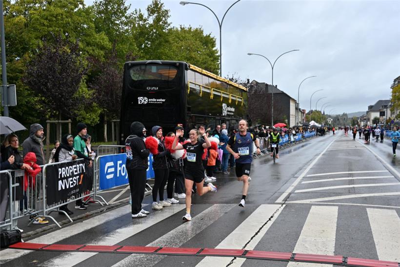 Sandra Lieners lief gemeinsam mit Bruder Yannick ins Ziel