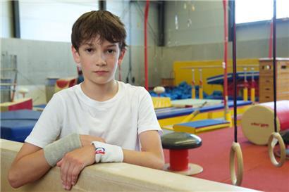 Santiago Ortiz Bogdanov gehört in seiner Altersklasse nicht nur zu den besten Kunstturnern, sondern auch zu den besten Schachspielern in Luxemburg
