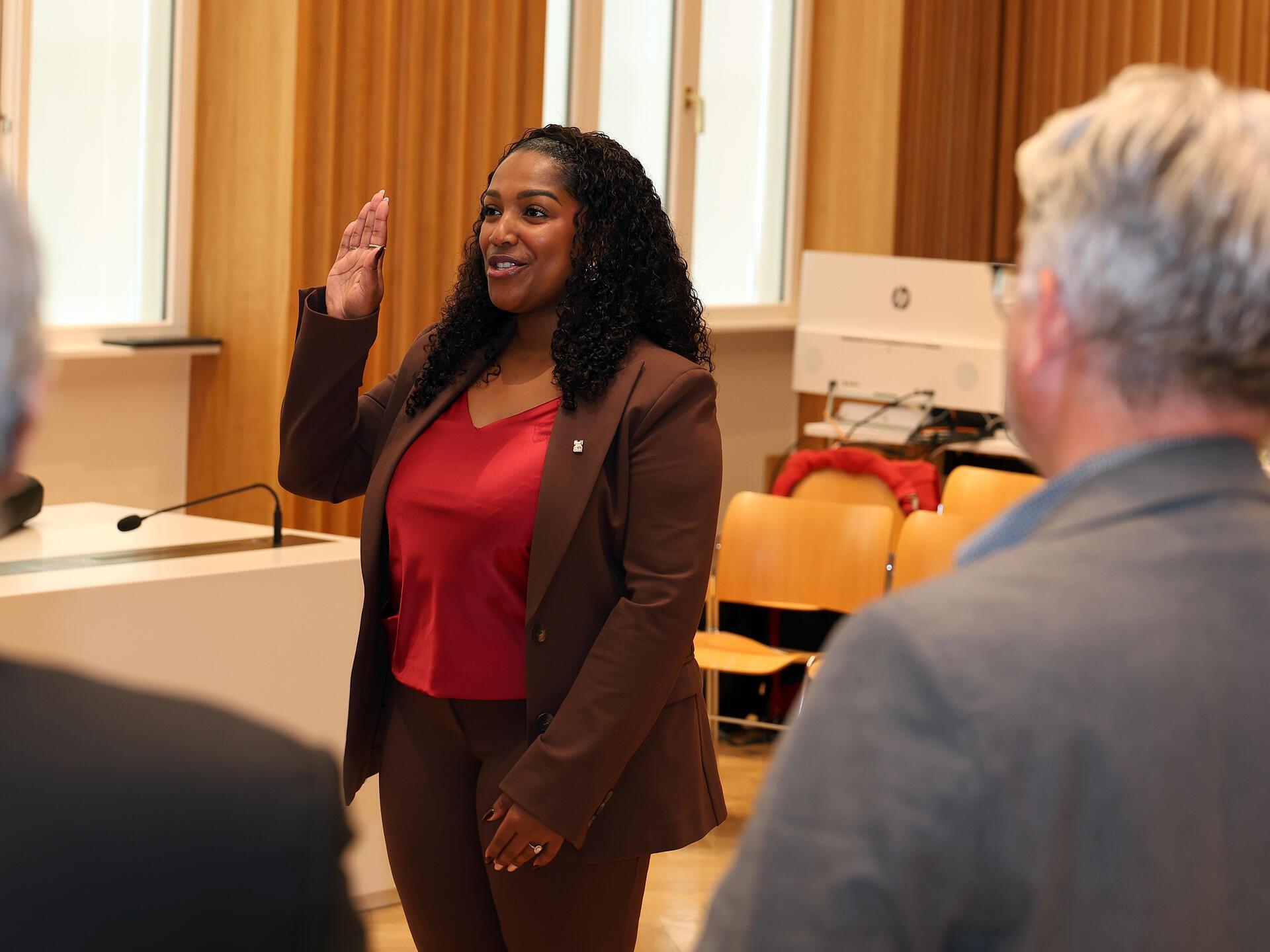 Sarah Moreira succeeds André Zwally on the municipal council