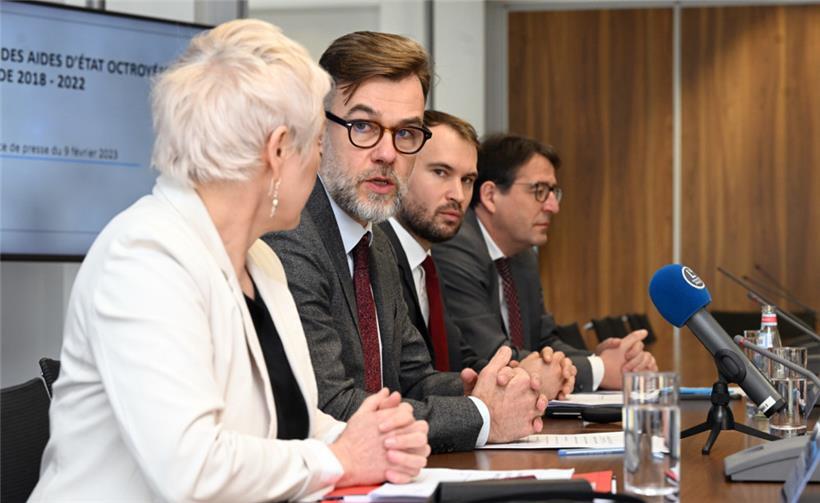 Sasha Baillie, Franz Fayot, Bob Feidt und Mario Grotz (v.l.n.r.)
