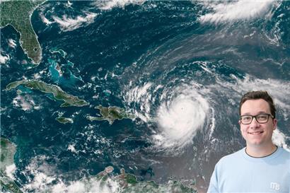 Satellitenfoto von Hurrikan „Erin“
