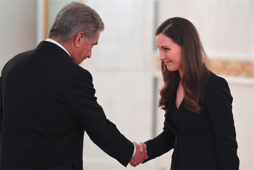 Sauli Niinistö, Präsident von Finnland, und Sanna Marin, Ministerpräsidentin von Finnland
