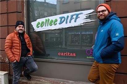 Saverio Rella und David Mallinger sind zwei der vier Streetworker von „CollecDiff“
