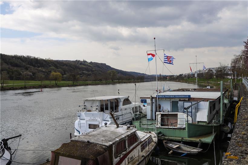 Schiffe am Moselufer