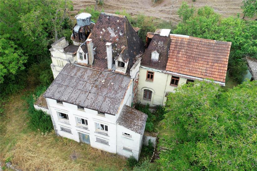 Schloss Weymerich aus der Vogelperspektive