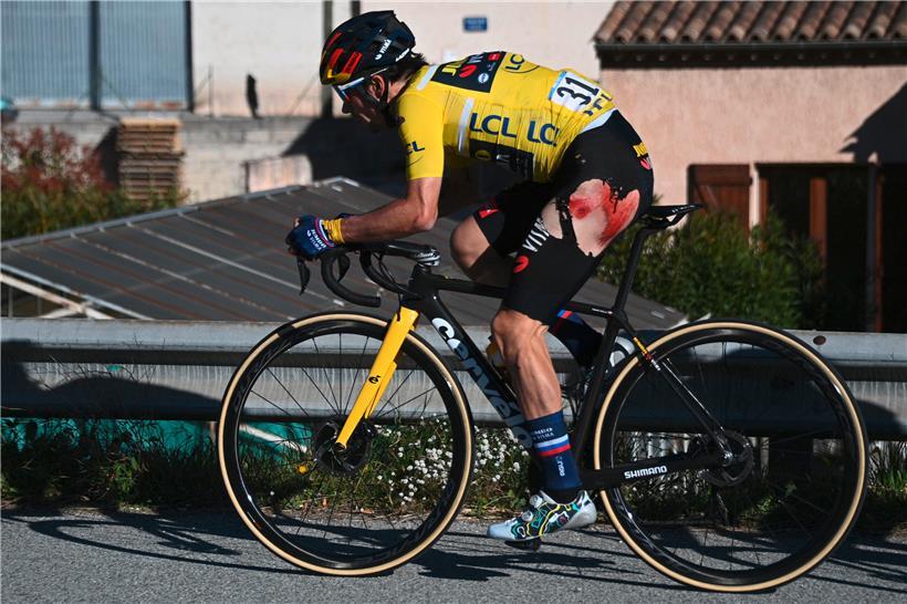 Schmerzhafter Anblick: Primoz Roglic verpasste am Sonntag den Gesamtsieg bei Paris-Nice
