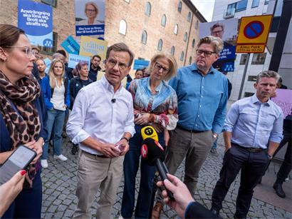 Schwedens Premierminister Ulf Kristersson steht kurz vor der Wahl wegen der Russland-Affäre bei den Schwedendemokraten unter Druck