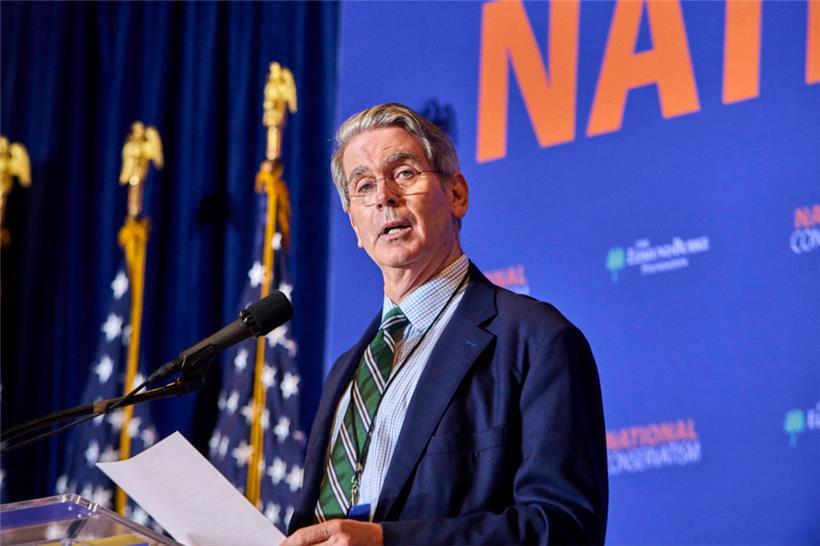 Scott Bessent spricht auf der National Conservative Conference in Washington. Der designierte US-Präsident Trump hat den Investor als US-Finanzminister nominiert. 
