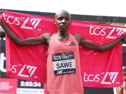 Sebastian Sawe aus Kenia gewinnt den TCS London Marathon 2026