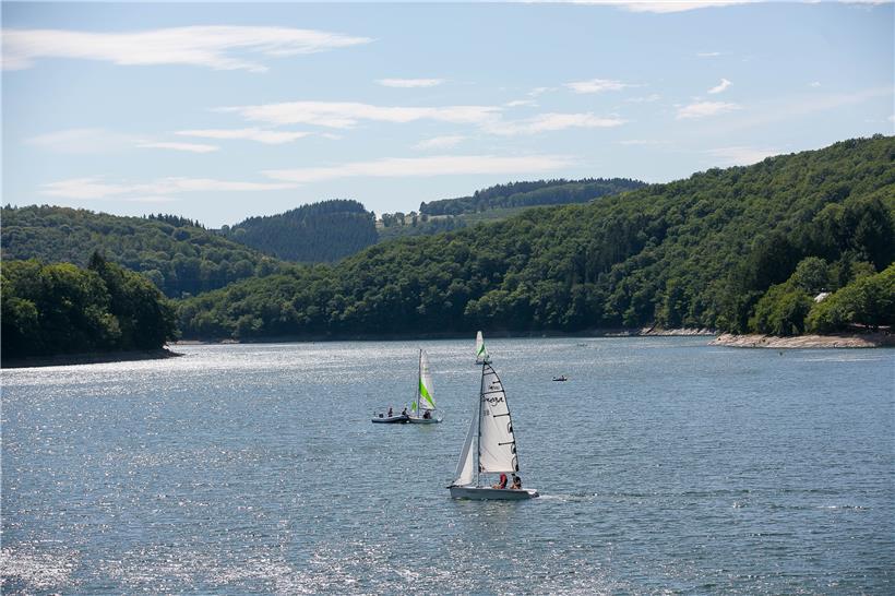 Segelspaß auf dem Stausee am 27. Juli 2020
