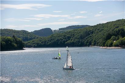 Segelspaß auf dem Stausee am 27. Juli 2020
